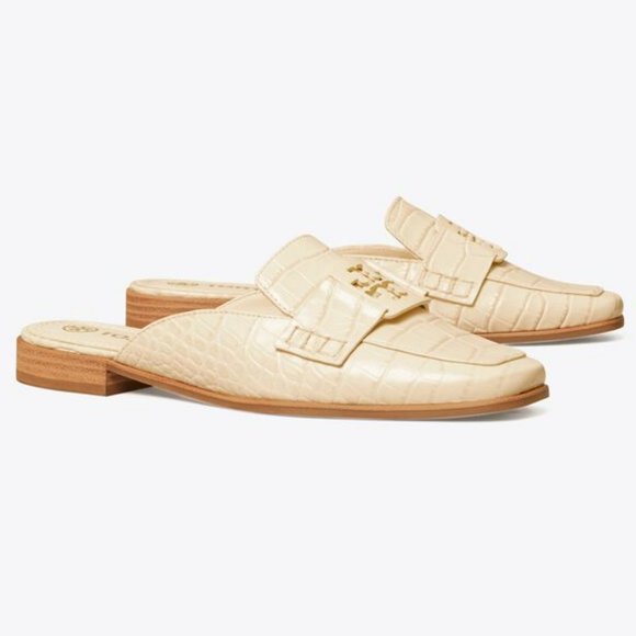 Tory Burch Shoes - Tory Burch $298 Georgia Loafer Mule New Cream Soft Croco Sz 8.5 NIB